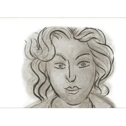 MATISSE Henri - Lithographie "Portrait de femme" 35x26cm - 1939