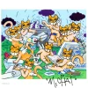 M.CHAT (Thoma Vuille) - Lithographie "M.Chat et ses maîtres" 25x25cm - 2021