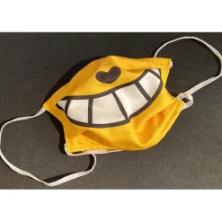 M.CHAT (Thoma Vuille) - Masque de protection Jaune USN1 "M CHAT" Taille adulte (18 x 16,5 cm)