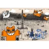 M.CHAT (Thoma Vuille) - Sérigraphie sur carte postale "Paris 7/25" 9x14cm - 2019