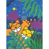 M.CHAT (Thoma Vuille) - Sérigraphie originale "Rousseau by night" 70x50cm - 2021