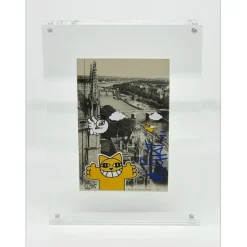 M.CHAT (Thoma Vuille) - Sérigraphie sur carte postale "Paris 14/25" 14x9cm - 2019