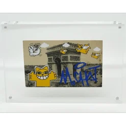 M.CHAT (Thoma Vuille) - Sérigraphie sur carte postale "Paris 8/25" 9x14cm - 2019