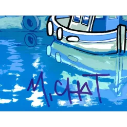 M.CHAT (Thoma Vuille) - Sérigraphie "Marseille" 76x56cm - 2024
