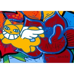 M.CHAT (Thoma Vuille) - Sérigraphie "Bises Bee" 61x68cm - 2024