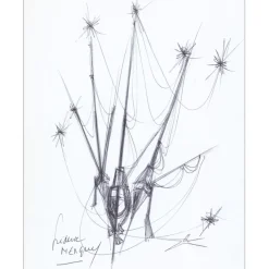 MENGUY frédéric - Dessin original à l'encre "Bateaux 01" 27x21cm - 1963