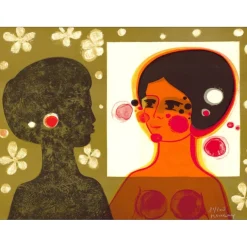 MENGUY frédéric - Lithographie originale "Les Angéliques VII" 42x56cm