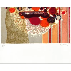 MENGUY frédéric - Lithographie originale - papier Japon "Intimité" - 76x54cm - 1972