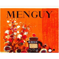 MENGUY frédéric - Lithographie originale "Exposition, Manoir du Mad" - 67x49cm - 1972