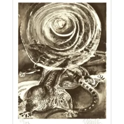 MENTOR Blasco - Lithographie "Soleil sur Europe" 32x25cm - 1971