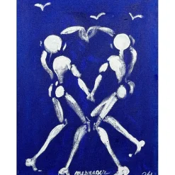 MESNAGER Jérôme - Peinture à l'acrylique "La danse" 35x27cm (5F) - 2024