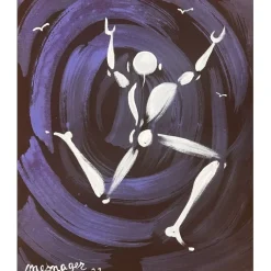 MESNAGER Jérôme - Peinture à l'acrylique "Les oiseaux" 55x46cm (10F) - 2023