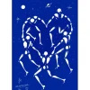 MESNAGER Jérôme - Sérigraphie originale "La ronde des cœurs" 100x70cm - 2016