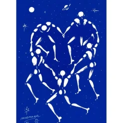 MESNAGER Jérôme - Sérigraphie originale "La ronde des cœurs" 100x70cm - 2016