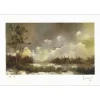 MESSAGER Michel - Lithographie originale "Paysage II" 37x54cm