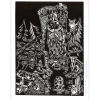 MEYER Eric - Gravure originale "HIBOU" 38x28cm