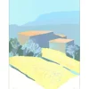 MÜHL Roger - Lithographie originale "Provence : Devant le jardin" 42x32cm