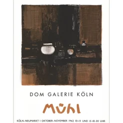 MÜHL Roger - Lithographie "Exposition Galerie Köln, Cologne" 65x48cm - 1962