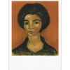 MINAUX André - Lithographie originale "Portrait de femme" 65x47cm - 1960