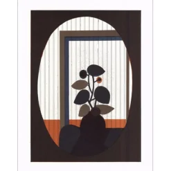 MINAUX André - Lithographie originale "Composition au pot de fleurs" 27x21cm - 1978