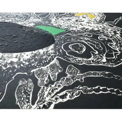 MIRO Joan - Gravure originale au carborundum "Espriu III" 89x70cm - 1975