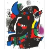 MIRO Joan - Lithographie originale "Composition II" 32x24cm - 1981