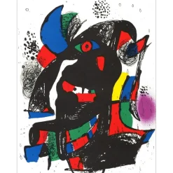 MIRO Joan - Lithographie originale "Composition II" 32x24cm - 1981