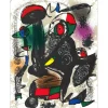 MIRO Joan - Lithographie originale "Composition III" 32x24cm - 1981
