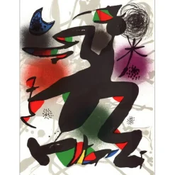 MIRO Joan - Lithographie originale "Composition IV" 32x24cm - 1977