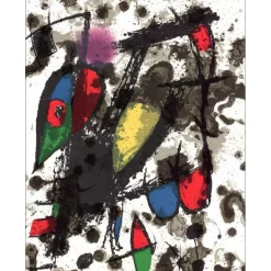 MIRO Joan - Lithographie originale "Composition II" 32x24cm - 1975