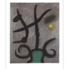MIRO Joan - Lithographie "Composition 10, Femme assise" 56x45cm - 1965