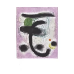 MIRO Joan - Lithographie "Composition 08, Femme assise" 56x45cm - 1965