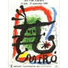 MIRO Joan - Lithographie "Exposition Œuvre Gravé, Musée Mandet " 70x51cm - 1990