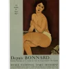MODIGLIANI Amedeo - Lithographie "Exposition musée national d'art moderne, Paris" 75x53cm - 1957