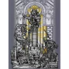 MONKEYBIRD - Sérigraphie originale avec Or 24 carats "Siméon" 70x50cm - 2020