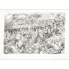 MORETTI Lucien Philippe - Lithographie originale "Le train" 54x76cm - 1975