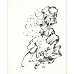 MORETTI Raymond - Dessin original à l'encre "Composition GD04" 65x50cm
