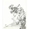 MORETTI Raymond - Dessin original à l'encre "Composition GD07" 65x50cm
