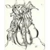 MORETTI Raymond - Dessin original à l'encre "Composition GD09" 65x50cm