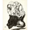 MORETTI Raymond - Dessin original à l'encre "Composition GD10" 65x50cm