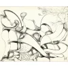 MORETTI Raymond - Dessin original à l'encre "Composition GD14" 50x65cm