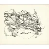 MORETTI Raymond - Dessin original à l'encre "Composition GD16" 50x65cm