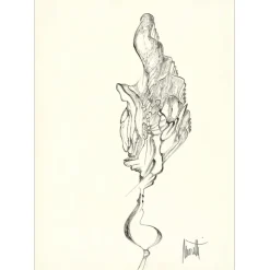 MORETTI Raymond - Dessin original à l'encre "Composition PT01" 42x30cm