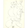 MORETTI Raymond - Dessin original à l'encre "Composition PT07" 42x30cm