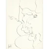 MORETTI Raymond - Dessin original à l'encre "Composition PT08" 42x30cm