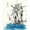 MORETTI Raymond - Dessin original à l'encre "Composition GD01" 65x50cm