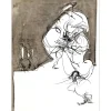MORETTI Raymond - Lithographie originale "La rue Saint Denis 17"  65x50cm - 1974