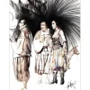 MORETTI Raymond - Lithographie originale "L'Homme de la Mancha 02"  43x32cm - 1985