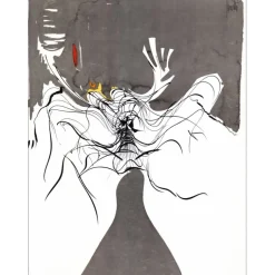 MORETTI Raymond - Lithographie originale "La rue Saint Denis 07"  65x50cm - 1974