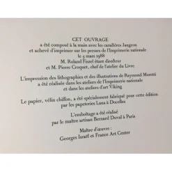 MORETTI Raymond - Raymond Moretti illustre Malraux - Illustré de 8 lithographies originales et 12 dessins reproduits en noir - 1